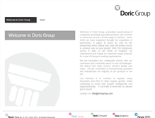 Tablet Screenshot of doricgroup.com